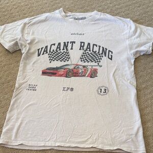 Undefeated White Vacant Racing Tee Vintage Graphic Tee